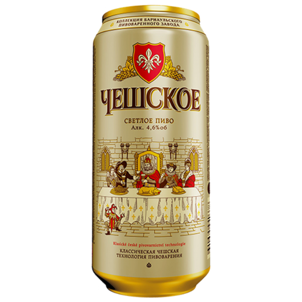 Пиво светлое Чешское ж/б, 0.5 л