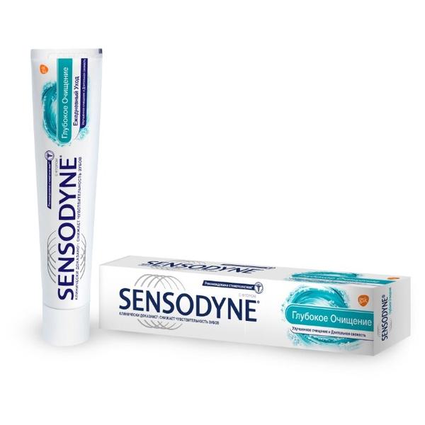 Зубная паста Sensodyne Глубокое очищение, для чувствительных зубов