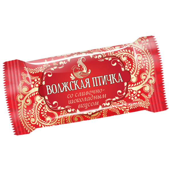 Конфеты Славконд Волжская птичка со сливочно-шоколадным вкусом, суфлейные