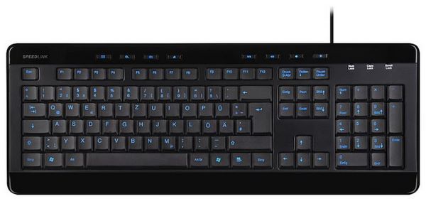 SPEEDLINK Darksky LED Keyboard SL-6480-SBK Black USB