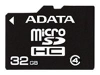 ADATA microSDHC Class 4 + SD adapter
