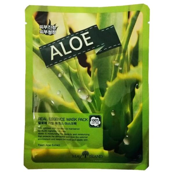 MAY ISLAND тканевая маска Real Essence Aloe с экстрактом алоэ