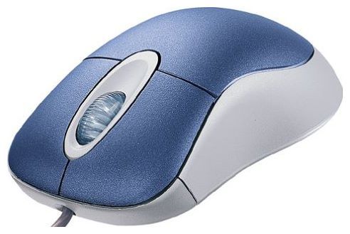 Microsoft Optical Mouse Blue USB+PS/2