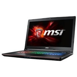 MSI GE72 6QF Apache Pro (Intel Core i7 6700HQ 2600 MHz/17.3"/1920x1080/8Gb/1000Gb/DVD-RW/NVIDIA GeForce GTX 970M/Wi-Fi/Bluetooth/DOS)