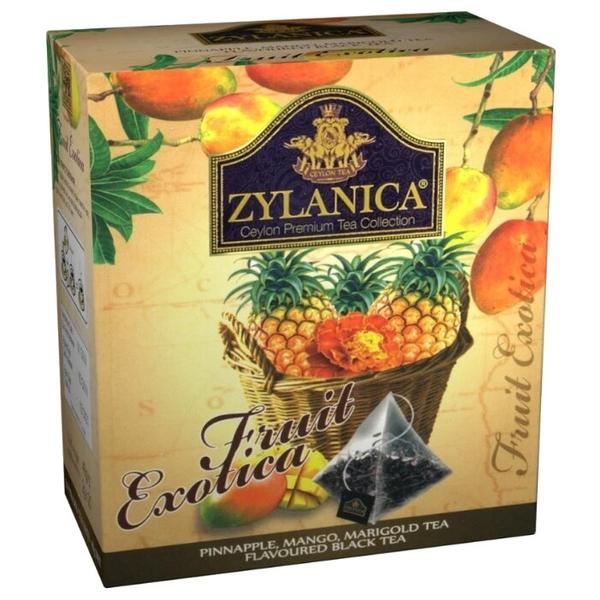 Чай черный Zylanica Fruit Exotica с ананасом, манго и календулой в пирамидках