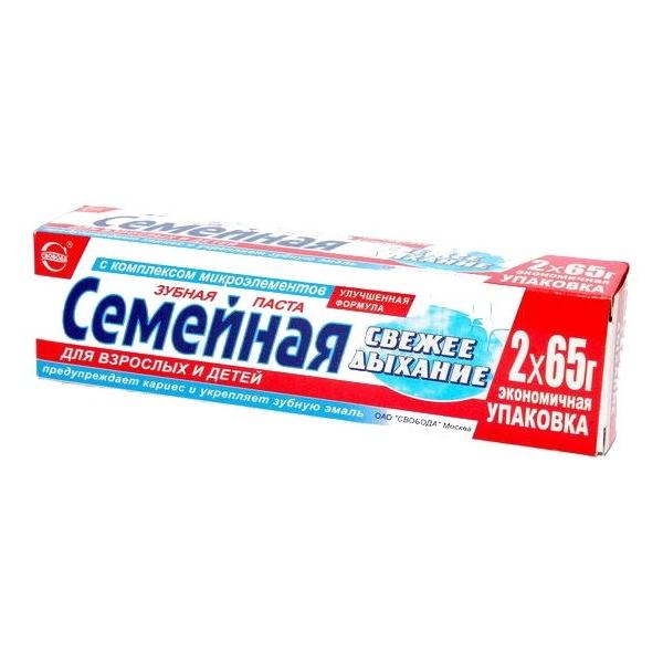 Зубная паста СВОБОДА Семейная Свежее дыхание