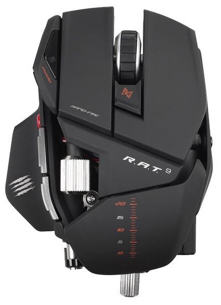 Mad Catz R.A.T.9 Wireless Gaming Mouse Matte Black USB