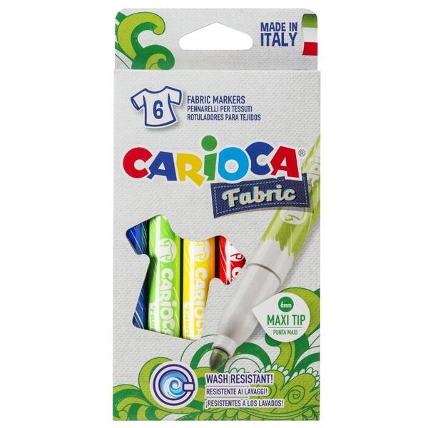 Carioca Набор фломастеров Fabric (40956), 6 шт.