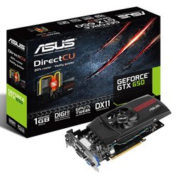 Asus GeForce GTX 650 1071Mhz, PCI-E 3.0, 1024Mb, 5000Mhz, 128 bit, DVI, HDMI, HDCP, RTL