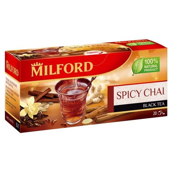 Чай черный Milford Spicy chai в пакетиках
