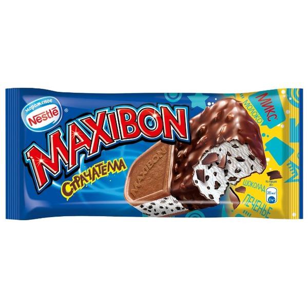 Мороженое MAXIBON пломбир Страчателла 89 г