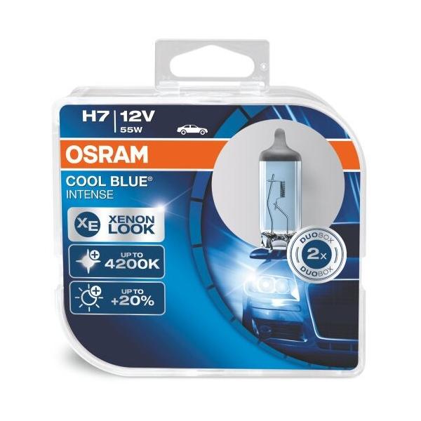 Лампа автомобильная галогенная Osram COOL BLUE INTENSE H7 64210CBI-HCB 12V 55W 2 шт.