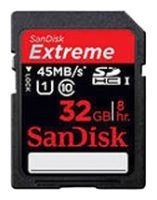 Sandisk Extreme SDHC UHS Class 1 45MB/s