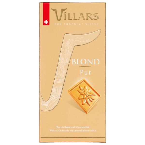 Шоколад Villars Blond Pure белый с карамелизованным молоком