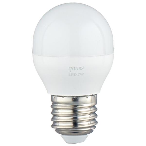 Упаковка светодиодных ламп 10 шт gauss 105102207-S, E27, G45, 7Вт