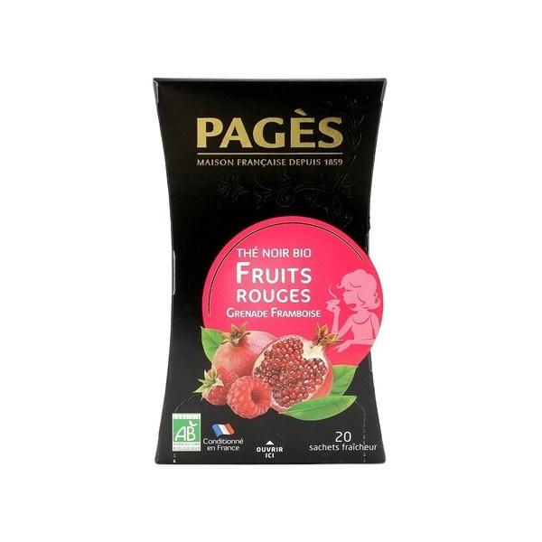 Чай черный Pages Fruits rouges в пакетиках