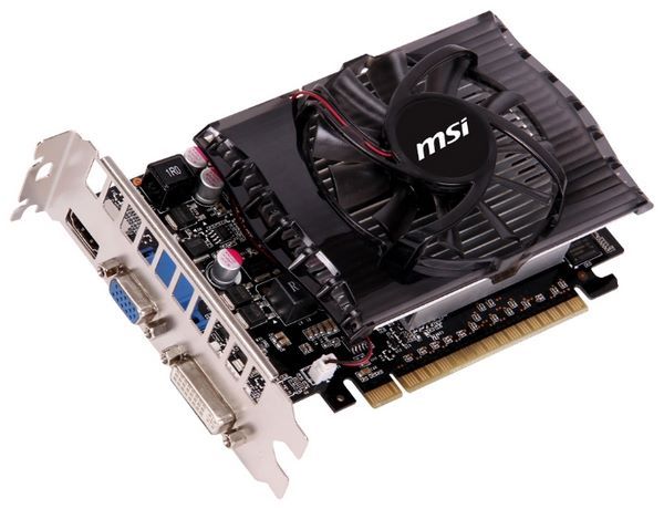 MSI GeForce GT 630 810Mhz PCI-E 2.0 1024Mb 1000Mhz 128 bit DVI HDMI HDCP