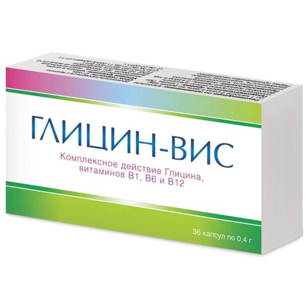 Глицин-ВИС капс. 0,4 г №36