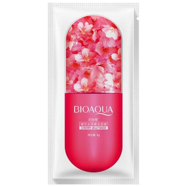 BioAqua Ночная маска для лица с экстрактом цветков сакуры Cherry Jelly