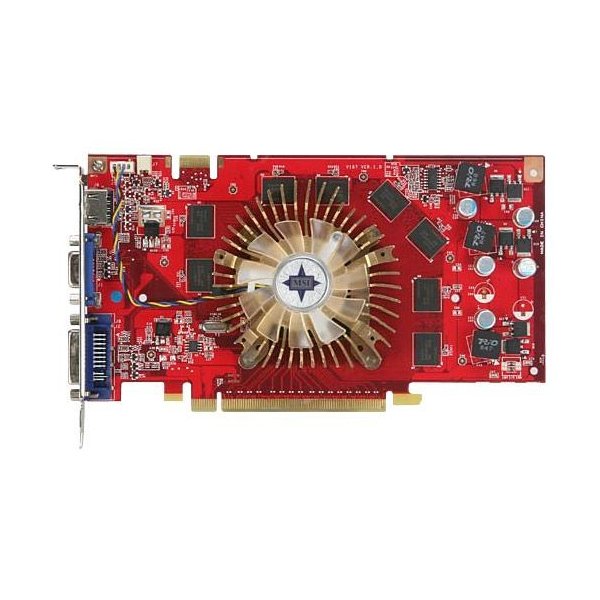 MSI GeForce 9600 GT 600Mhz PCI-E 2.0 512Mb 1800Mhz 256 bit DVI HDMI HDCP
