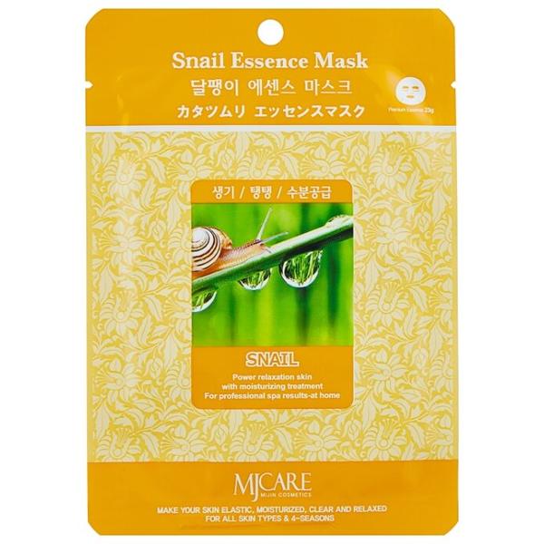 MIJIN Cosmetics тканевая маска Snail Essence с экстрактом улитки