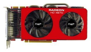 Palit Radeon HD 4870 775Mhz PCI-E 2.0 1024Mb 4000Mhz 256 bit 2xDVI TV HDCP YPrPb