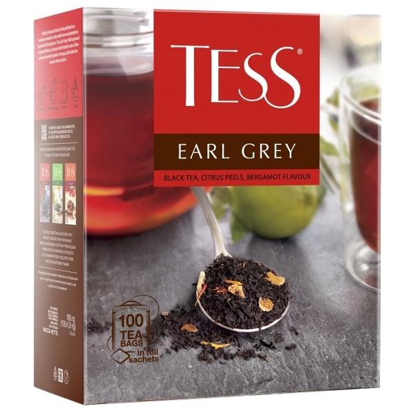 Чай черный Tess Earl grey в пакетиках