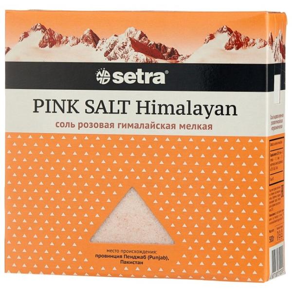 Setra Соль Гималайская розовая мелкая, 500 г