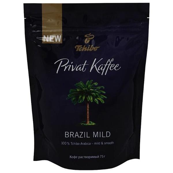 Кофе растворимый Tchibo Privat Kaffee Brazil Mild сублимированный, пакет