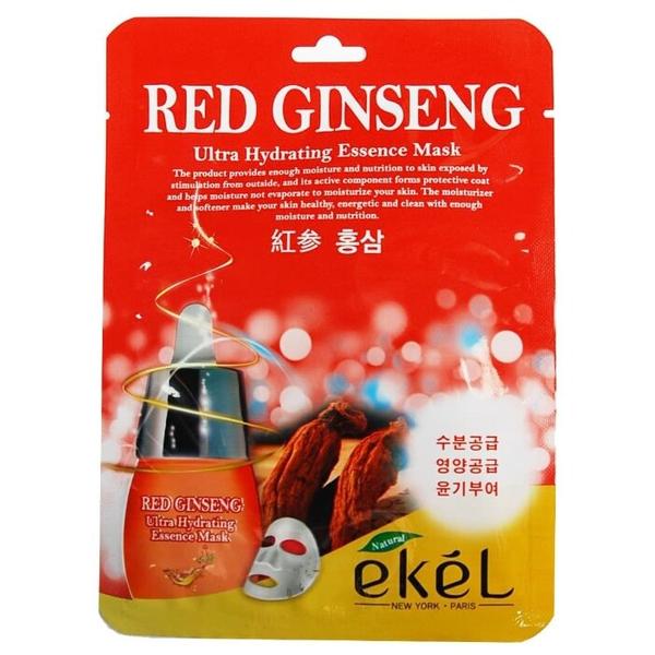 Ekel Red Ginseng Ultra Hydrating Essence Mask Тканевая маска Красный Женьшень