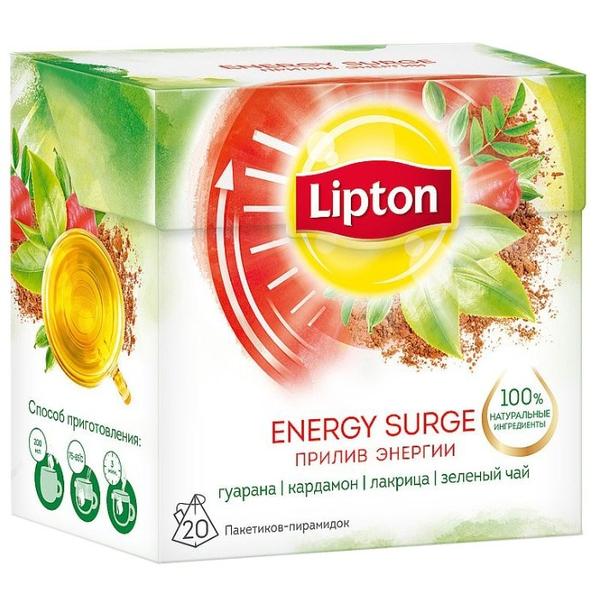 Чай зеленый Lipton Energy Surge в пирамидках