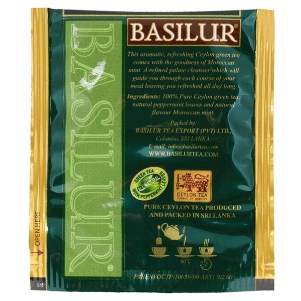 Чай зеленый Basilur Oriental collection Moroccan mint в пакетиках
