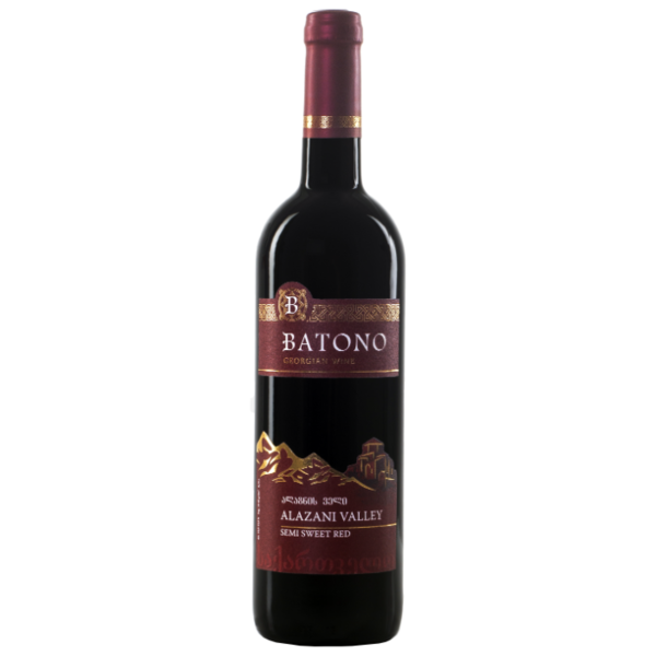 Вино Batono Алазанская Долина красное 0.75 л