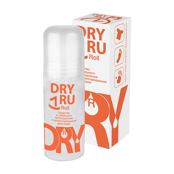 Dry RU антиперспирант, ролик, Roll