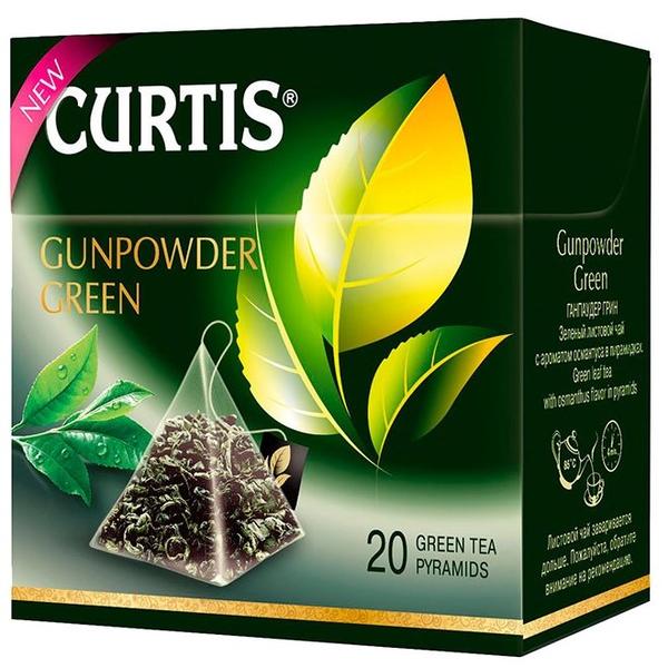 Чай зеленый Curtis Gunpowder Green в пирамидках