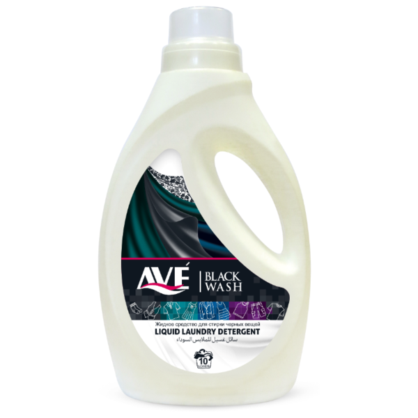 Жидкость для стирки AVE Laundry Detergent Black Wash для тёмных и чёрных вещей
