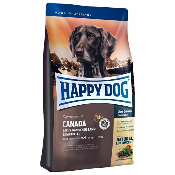Корм для собак Happy Dog Supreme Sensible Canada лосось, кролик, ягненок с картофелем