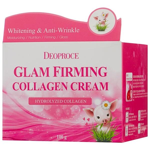 Deoproce Moisture Glam Firming Collagen Cream Подтягивающий крем для лица на основе свиного коллагена