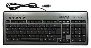 HIPER HCK-1G12A Silver-Black USB+PS/2