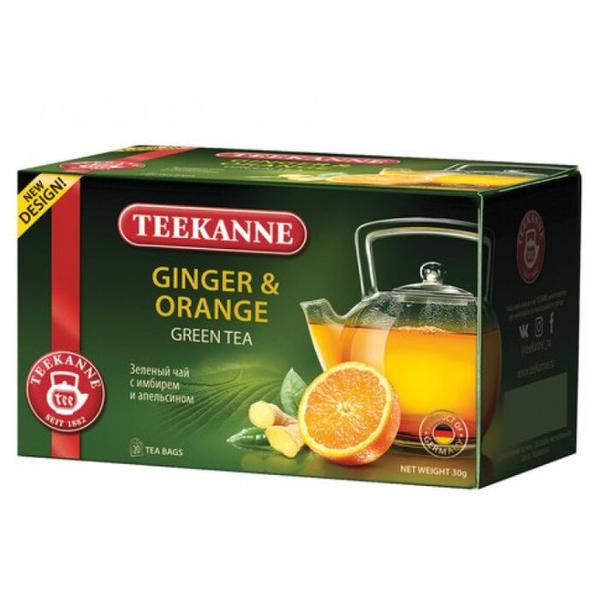 Чай зеленый Teekanne Ginger & orange в пакетиках