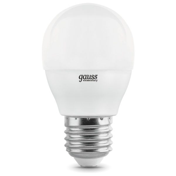 Лампа светодиодная gauss 53216, E27, G45, 6Вт