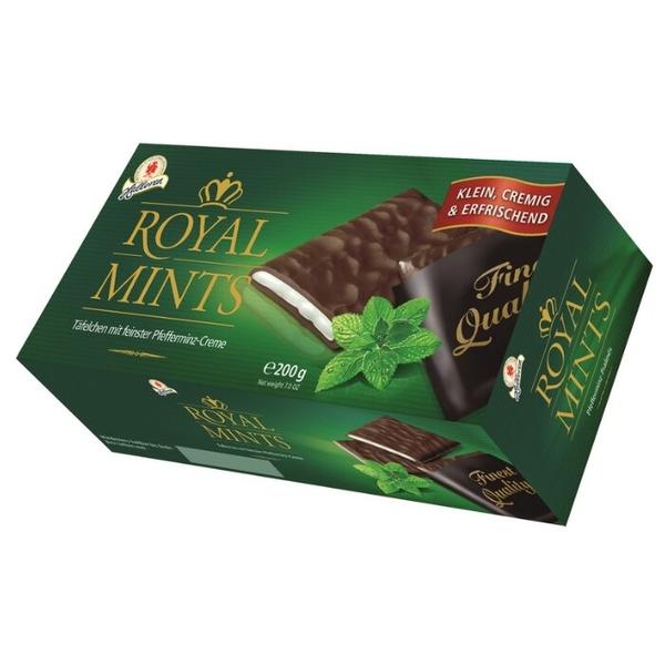 Шоколад Halloren Royal Mints темный с мятной начинкой порционный, 51% какао