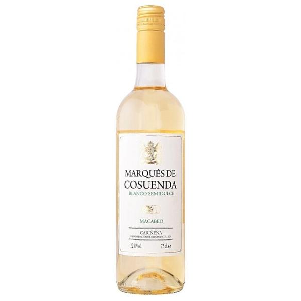 Вино Grandes Vinos y Vinedos Marques de Cosuenda Blanco Semidulce 0.75 л