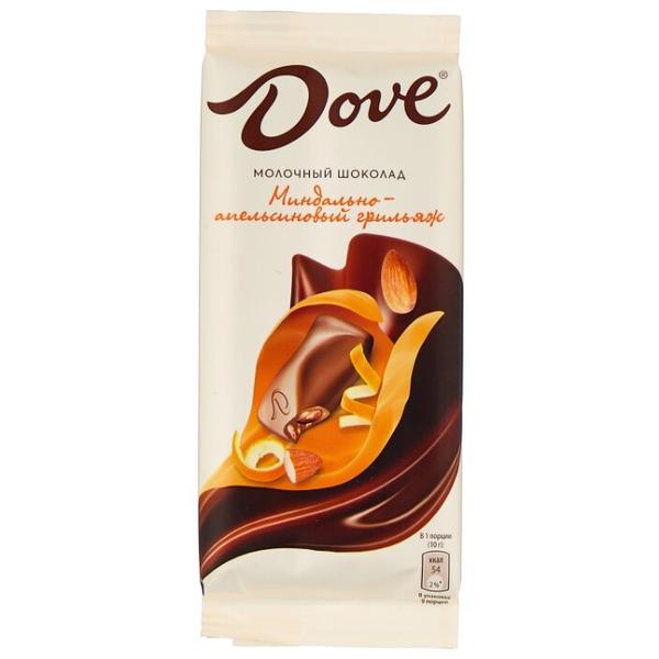 Шоколад Dove молочный с миндально-апельсиновым грильяжем