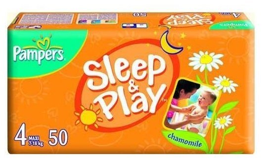 Pampers подгузники Sleep&Play 4 (7-18 кг) 50 шт.