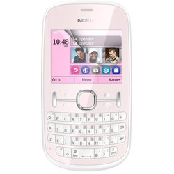 Nokia Asha 200 (светло-розовый)