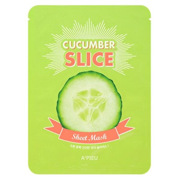 A'PIEU Cucumber Slice Sheet Mask Набор тканевых слайсов Огурец