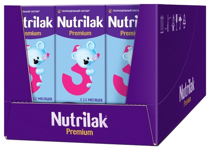 Nutrilak (InfaPrim) Premium 3 готовая к употреблению (с 12 месяцев) 200 мл, 18 шт.