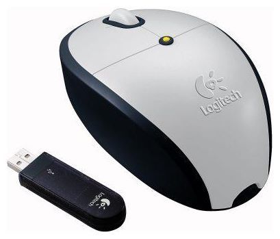 Logitech Cordless Mini Optical Mouse Silver USB