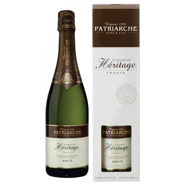 Игристое вино Patriarche Heritage Brut, 0.75 л подарочная упаковка